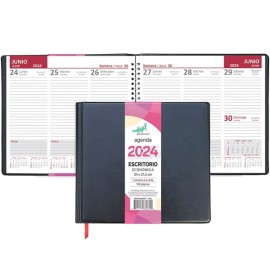 Agenda de Escritorio 2024 de 21.50 x 24 cm marca Hazel