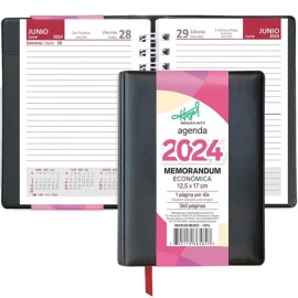 Agenda Memorándum 2024 de 12.5 x 17 cm marca Hazel