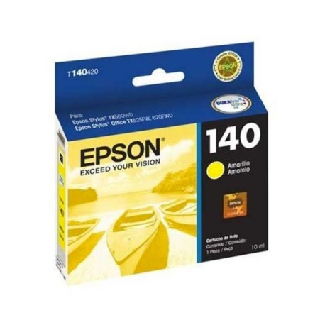 Cartucho de Tinta Epson 140 (T140420) Amarillo Original para 755 páginas.