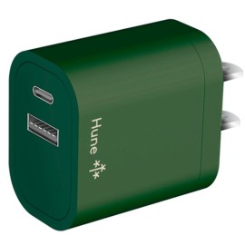 Cargador de Pared Puerto tipo C y USB Hurón Color Bosque marca Hune