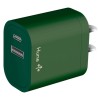 Cargador de Pared Puerto tipo C y USB Hurón Color Bosque marca Hune