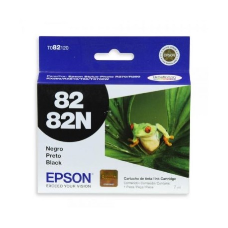 Cartuchos de Tinta Epson 82N (T082120) Negro Original para 330 páginas.