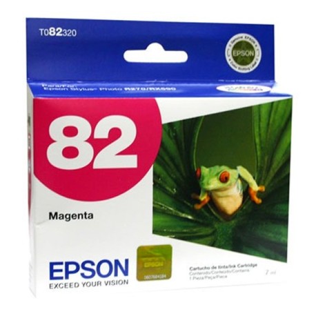 Cartuchos de Tinta Epson 82N (T082320) Magenta Original para 500 páginas.