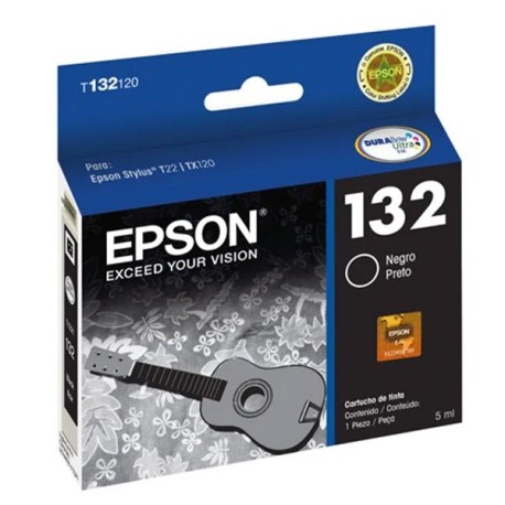 Cartuchos de Tinta Epson 138 (T132120) Negro Original para 180 páginas.