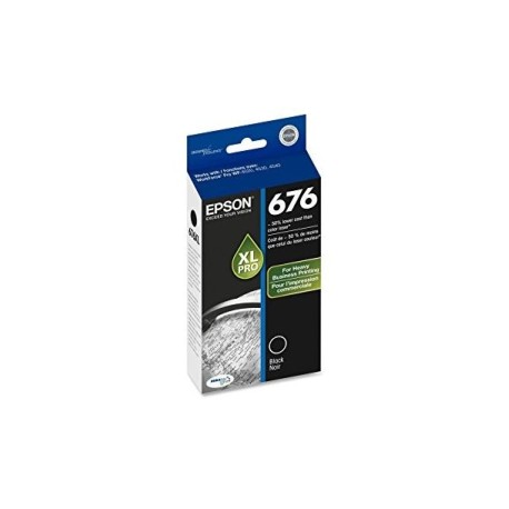Cartuchos de Tinta Epson 676XL (T676XL120) Negro Original para 2,400 páginas.