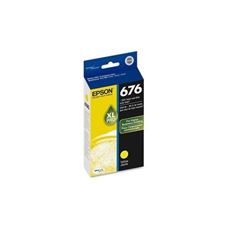 Cartuchos de Tinta Epson 676XL (T676XL420) Amarillo Original para 1,200 páginas.