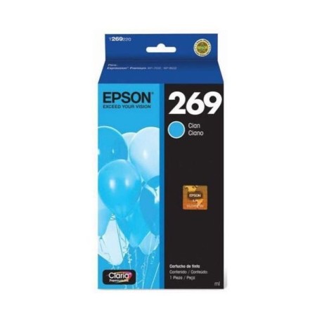 Cartuchos de Tinta Epson 269 (T269220) Cyan Original para 450 páginas.