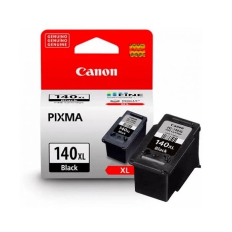 Cartucho de Tinta Canon 140XL (PG-140XL) Negro Original de Alto rendimiento para 300 páginas.