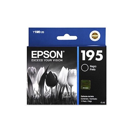 Cartuchos de Tinta Epson 195 (T195120) Negro Original para 130 páginas.