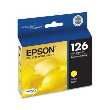 Cartucho de Tinta Epson 126 (T126420) Amarillo Original para 480 páginas.