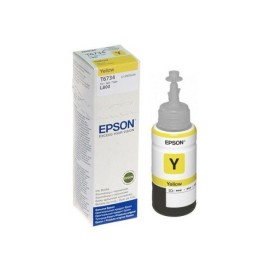 Botella de Tinta Epson 673 (T673420) Amarillo Original para 2,200 páginas.