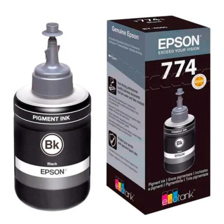 Botella de Tinta Epson 744 (T774120) Negro Original de 140 ml