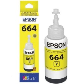 Botella de Tinta Epson 664 (T664420) Amarillo Original para 6,500 páginas.