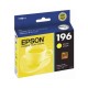 Cartucho de Tinta Epson 196 (T196420) Amarillo Original para 290 páginas.