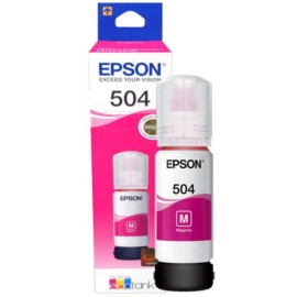 Botella de Tinta Epson 504 (T504320-AL) Magenta Original para 7,500 páginas.