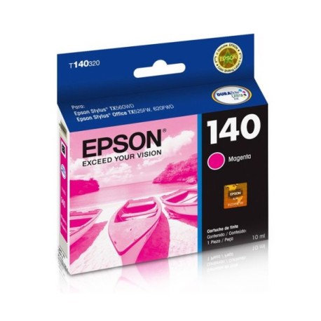 Cartucho de Tinta Epson 140 (T140320) Magenta Original para 755 páginas.