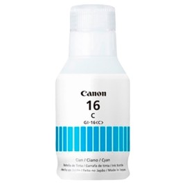 Botella de Tinta Canon GI-16 (4418C001AA) Cyan Original para 70 ml.